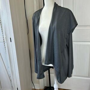 Chico's Easy Wear 2 Pc Travel Type Long Open Front Jacket Sz3 and Pants Sz2 Shor
